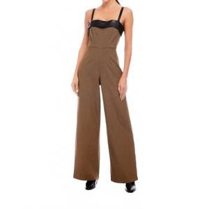 NEW FIFTEEN TWENTY paloma wide leg jumpsuit in houndstooth
